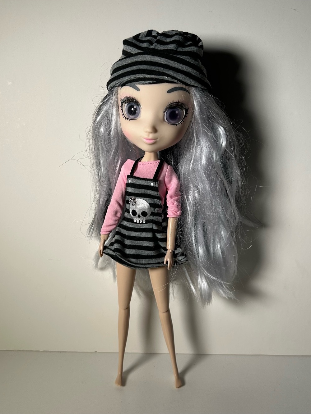 Shibajuku Girls Yoko Fashion Doll Toy Skull Gothic Rock Dress Big Eyes 13"